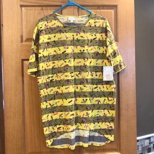 🐝 BNWT XS LuLaRoe Irma black/yellow/stripe 🐝